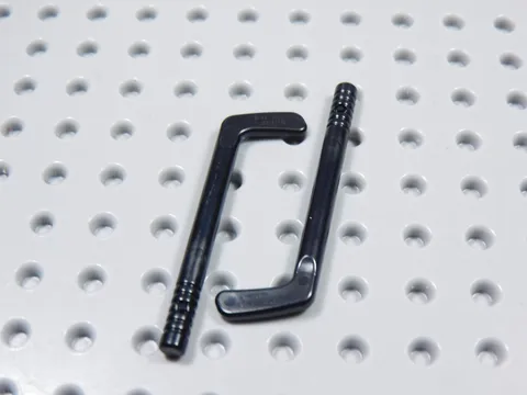 LEGO Lot of 2 Black Hockey Stick Sticks Sports Gear Minifig BU