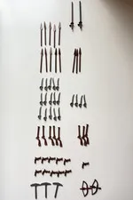 LEGO Minifigure Weapon Accessory Lot Swords Spears Bows Guns Axes Brown Gray
