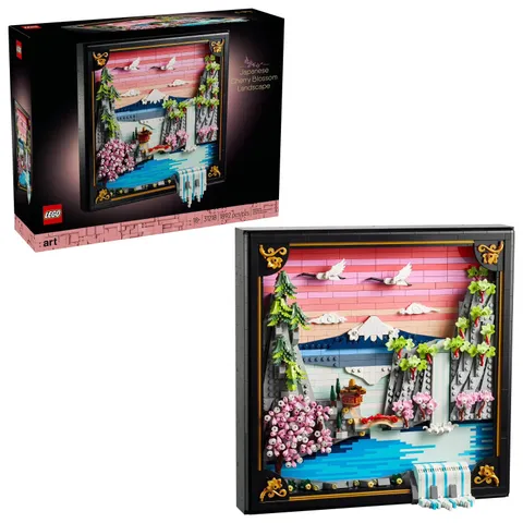 LEGO Art Japanese Cherry Blossom Landscape Building Set, 1892 Pieces