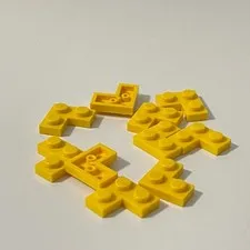 Lego 2420 Yellow Replacement Add-on Pieces Parts Lot of 10