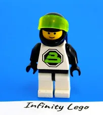 LEGO Vintage Blacktron 2, Minifigure with Black Air-Tank Space, Space Police 2