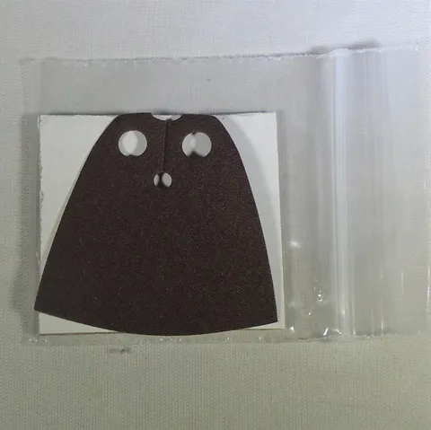 LEGO Dark-Brown Traditional Starched-Fabric Cape, 1.54" Tall Cloth, 2018-2024