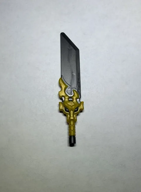 Lego Large Sword Minifigure Ninjago Warm Gold Weapon Castle New No 33