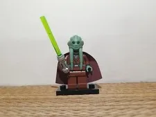 LEGO MINIFIGURE STAR WARS KIT FISTO RED BROWN CAPE SW0422 Green Saber Grt Cond
