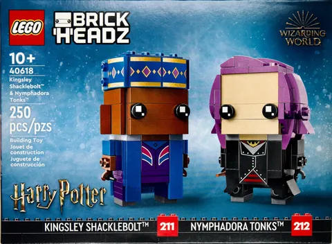 LEGO BrickHeadz Kingsley Shacklebolt Nymphadora Tonks 40618 Harry Potter Sealed