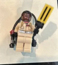 Lego Ghostbusters Dr. Winston Zeddemore Minifigure W.Z. 75827 With Proton Pack