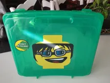Lego Storage Case Cool Head Green Carry On Container