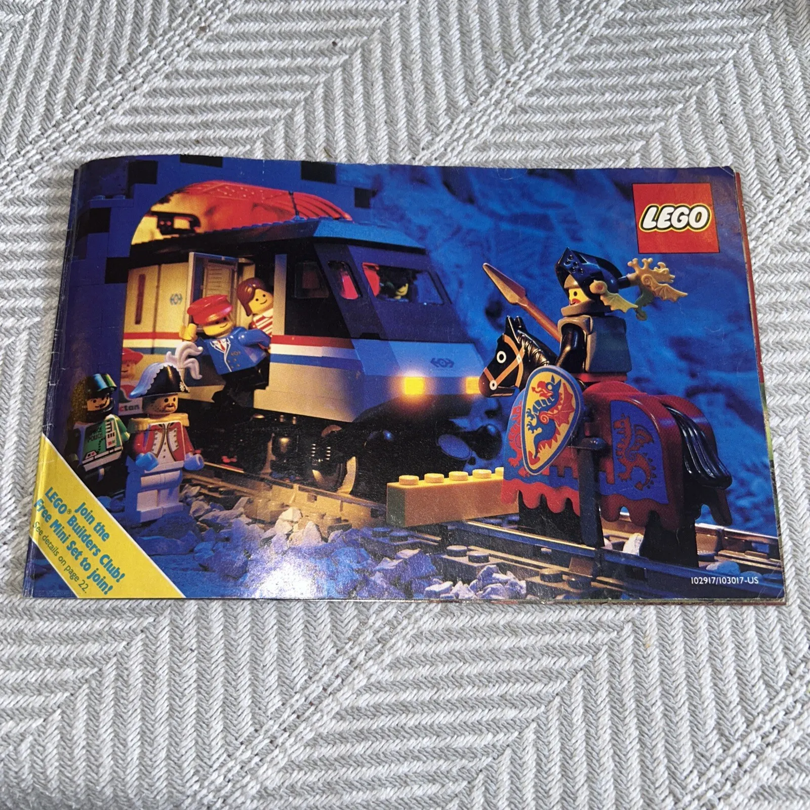 LEGO Vintage Catalog Booklet 1992 102917/103017 Reference Trains Space Pirate B1