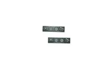 2 Lego® 9V RC TRAIN Railway Brick Tile Control Panel 4x1 DARK GREY