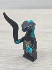 LEGO NINJAGO Minifigure Black & Teal Snake Head with Printed Torso & Legs