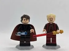Lego Anakin (Sith Face) SH0419 & Palpatine SH0418 Minifigures Authentic Set 9526