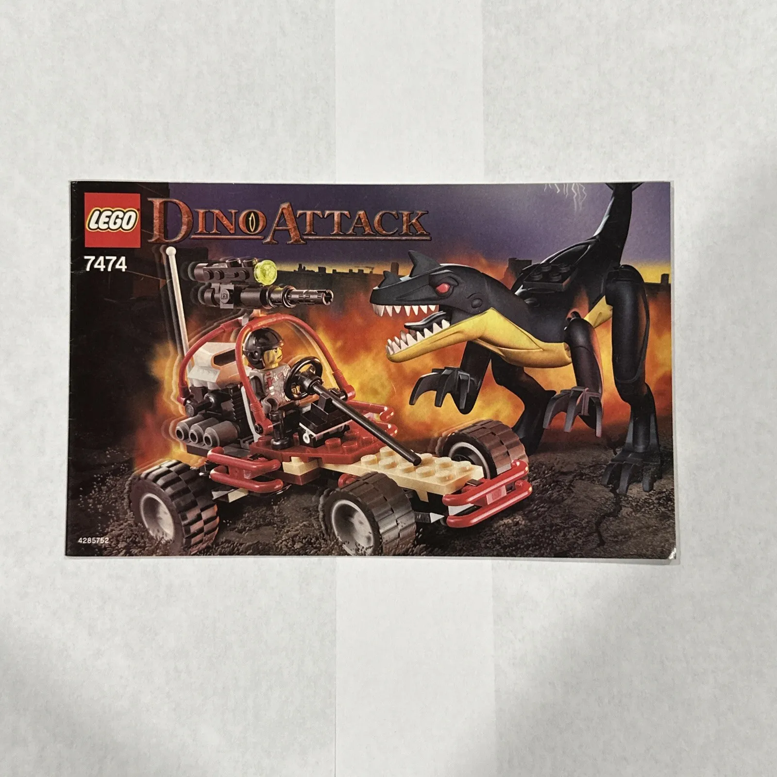 [ Instruction Manual ONLY ] Lego 7474 Dino Attack Urban Avenger vs. Raptor