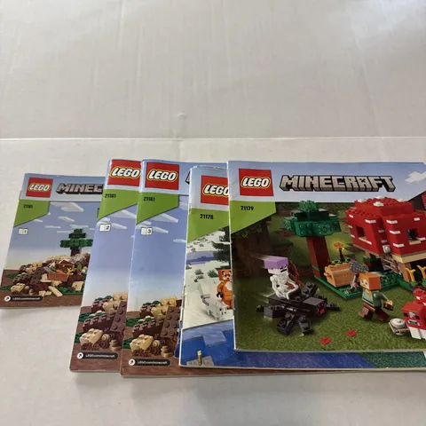 Lego Manuals Instruction Books Minecraft 21161 21178 21179 Booklets Only