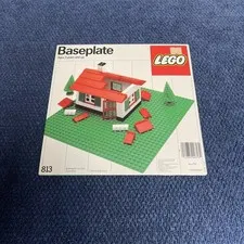 LEGO Basic 813 Baseplate, Green New Sealed