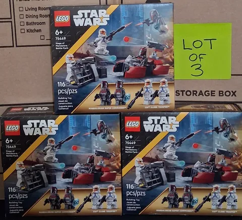 (3) LEGO Star Wars 75449 Siege of Mandalore Battle Pack 116 Pieces Lot of 3
