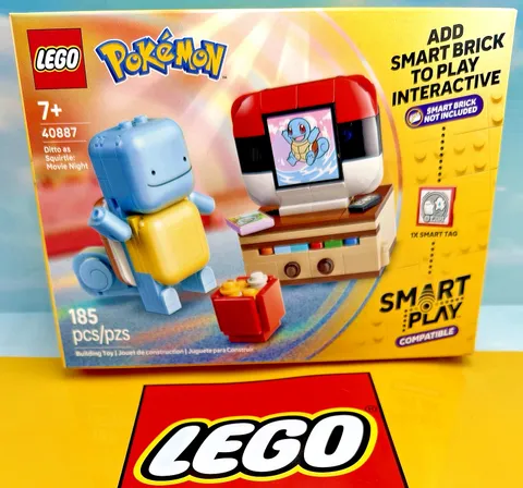 LEGO 40887 Pokemon Ditto As Squirtle: Movie Night Smart Play Compatible