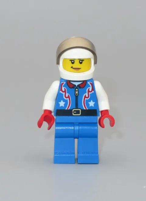 LEGO Town Female stunt car Driver Creator Race minifigure 31085 Stunt