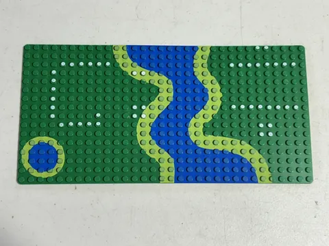 LEGO 3857pb02 Baseplate 16 x 32 Set 6071 Forestmen’s Crossing Great Condition