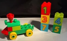 Vintage Lego Duplo Number Train Pieces and Parts