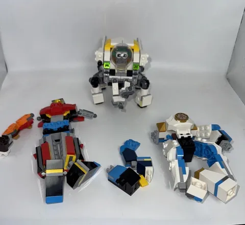 LEGO Creator and Ninjago Mechs, three sets.