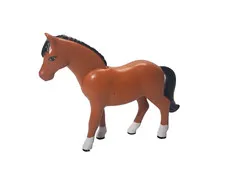 LEGO Belville Brown Horse From Set 7587 Jumping Equestrian Replacement