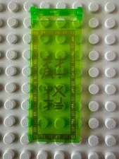 LEGO Flag 7x3 Gold Geometric Border and Ninjago Logogram 'PLAY WELL" 30292pb029