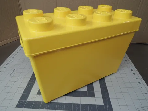 Lego BIG BOX Classic Yellow Storage Bin / Tote (14" x 7" x 10")