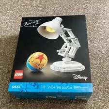 LEGO Ideas Disney Pixar Luxo Jr. Lamp and Ball 21357 Complete Set