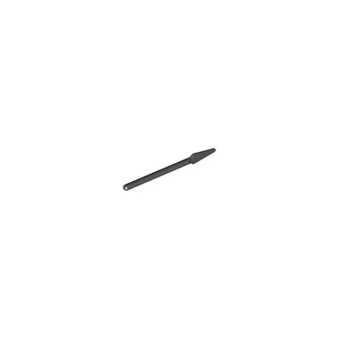 LEGO 5x Black Minifigure, Weapon Pike / Spear - Handle with Round End inv.637