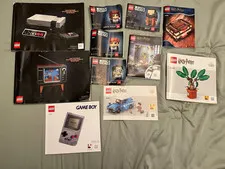 Lot of  11 Lego Manuals Harry Potter and Nintendo