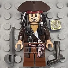 Lego Pirates of the Caribbean Minifigure POC011 Captain Jack Sparrow