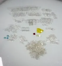 100+ Piece Lot Lego Clear Translucent Windshields & Assorted Small Clear Pieces
