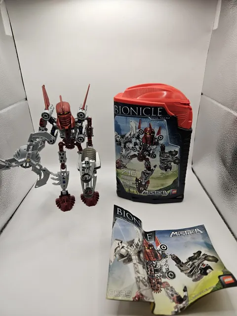 Lego Bionicle 8689 Toa Tahu Mistika Complete With Canister And Instructions Ammo