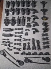 BC Lego Lot 61 Dark Bluish Gray Bionicle Parts Connectors Legs Accessories