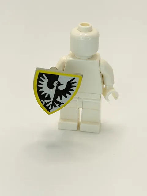 Lego Minifigure Shield Triangular Black and White Falcon 3846p46