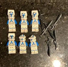 LEGO Star Wars Clone Trooper Minifigure Lot (6) w/ Blasters, Plastic