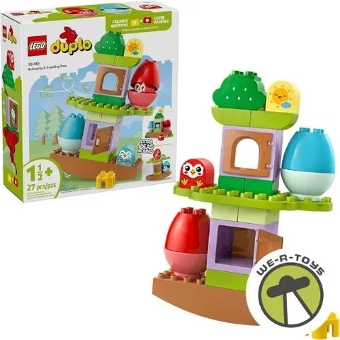 LEGO DUPLO My First Balancing & Stacking Tree Building Toy Playset