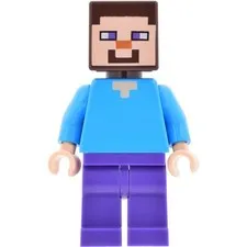 LEGO Minecraft Steve (Light Nougat) - Dark Purple Legs inv.572