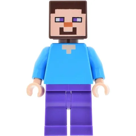 LEGO Minecraft Steve (Light Nougat) - Dark Purple Legs inv.572