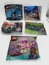 LEGO Polybag Lot of 5 New Sealed Harry Potter Marvel City Minecraft Disney Wish
