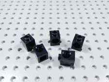 LEGO Lot of 5 Black 1x1 Technic Bricks w/ Hole BF
