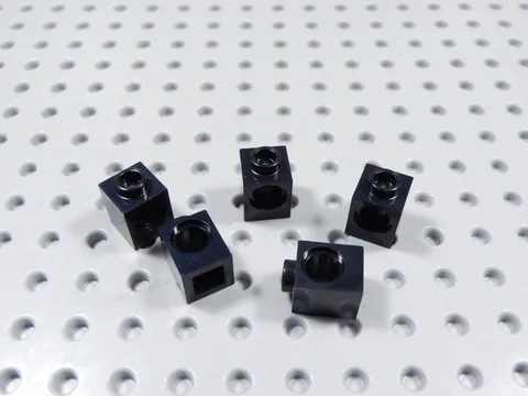 LEGO Lot of 5 Black 1x1 Technic Bricks w/ Hole BF