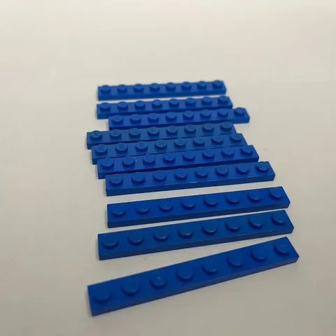 Lego 3460 Blue Replacement Parts Pieces Lot of 10