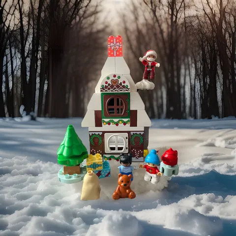 Lego Duplo Santa's Gingerbread House Complete With Instructions Set 10976