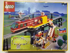 LEGO Town Airport Shuttle 6399 in Box 99% Complete with Manual Vintage Set