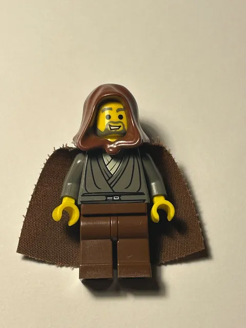 LEGO JEDI KNIGHT (BOB) MINIFIGURE STAR WARS ORIGINAL REPUBLIC GUNSHIP 7163 2002 