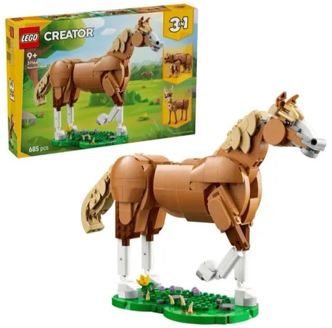LEGO Creator 3-in-1 Beautiful Horse 31166 New Sealed 685 Pc Bear Deer