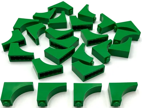 Lego 25 New Green Arches 1 x 3 x 2 Inverted Parts