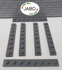 (J8/5/3) LEGO 6 x 3460 flat plate 1x8 new dark grey