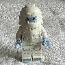 LEGO Minifigures Yeti Minifigure Plastic Figure White w/ Blue Hands